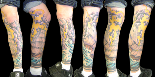 Looking for unique Anthony Riccardo Tattoos?  Ryans Leg sleeve
